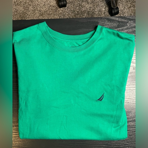 Men's Nautica Emerald Green Tee Size Medium - Picture 1 of 4